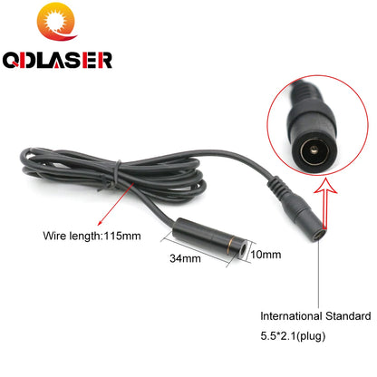 Laser Module Diode Alignment Red Light Laser Line Locator With Battery Case for Woodworking Machine Positioning