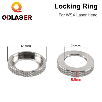 QDLASER WSX Laser Head Locking Ring Nozzle Connector Ring Ceramic Ring Dia.25mm/41mm for WSX Laser Head