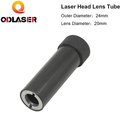 QDLASER C Series CO2 Lens Tube Outer Diameter 24mm for Lens Dia.20mm for CO2 Laser Cutting Machine
