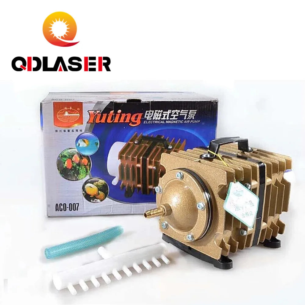 QDLASER ACO-007 220V 120W 90L/min Electric Magnetic Air Compressor Pump For Laser Machine Ash Remove Aquarium Fish Farming