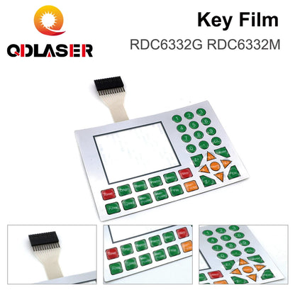QDLASER Ruida Control Cards Membrane Switch for RDLC320-A RDC6332M RDC6442S RDC6332G RDC6442G Panels Key Film Keyboard Mask