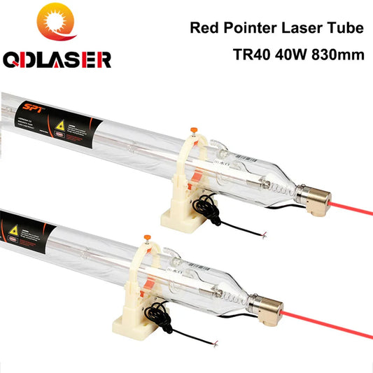 SPT Red Light Indication 40w CO2 Laser Tube For Tube Laser Engraving and Cutting Machine