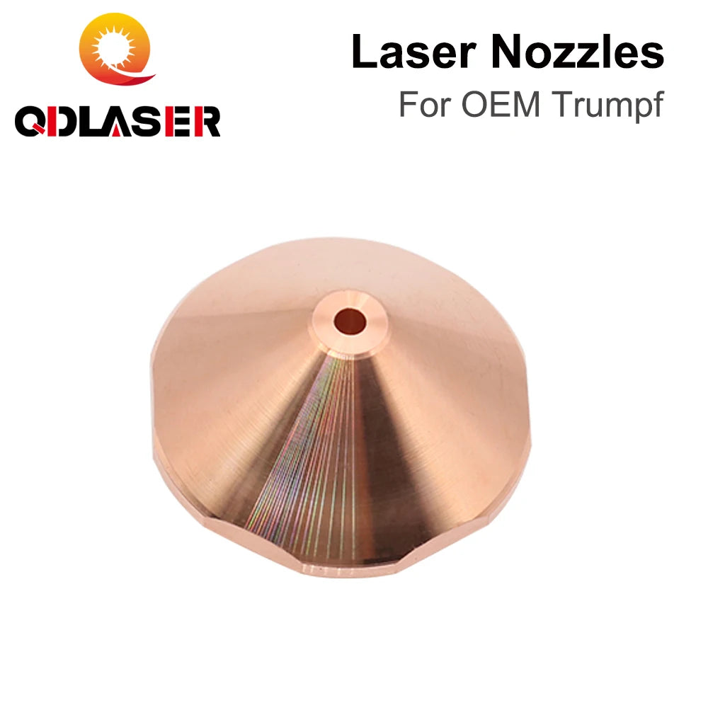 QDLASER Laser fiber optic cutting nozzle Caliber 0.8mm-1.7mm Single Layer Dia.24 for Trumpf Fiber Laser Cutting Head