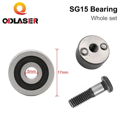 QDLASER Bearing SG15 / SG20 Eccentric Wheel Groove Ball Bearings U Deep with Free Fixing Screws Transmission Eccentric Wheel