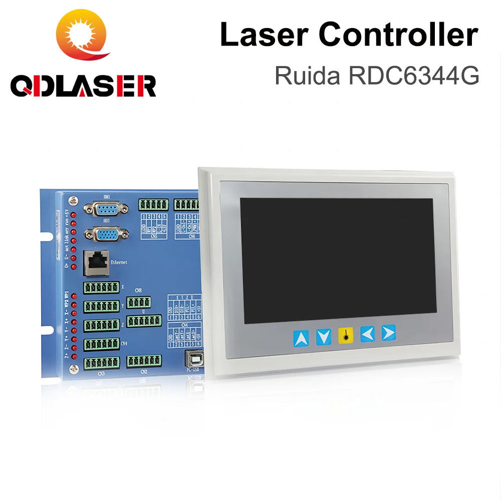 QDLASER Ruida RD RDC6344G 7" Touch Screen CO2 Laser DSP Controller for Co2 Laser Engraving and Cutting Machine DSP RuidaRDC6344G
