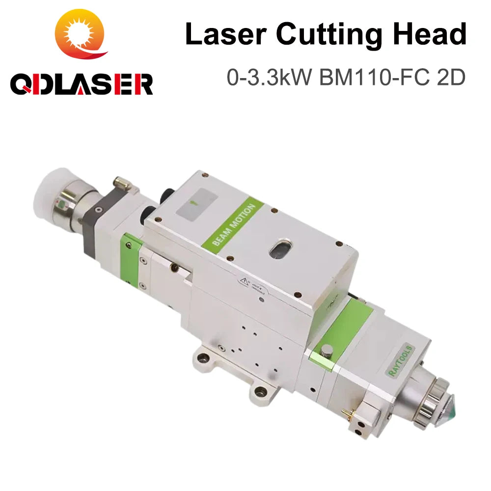 QDLASER Raytools Laser Cutting Head BM110-FC2D 0-3.3kW Auto-Focus FL125/155/200mm for Laser Cutting Machine