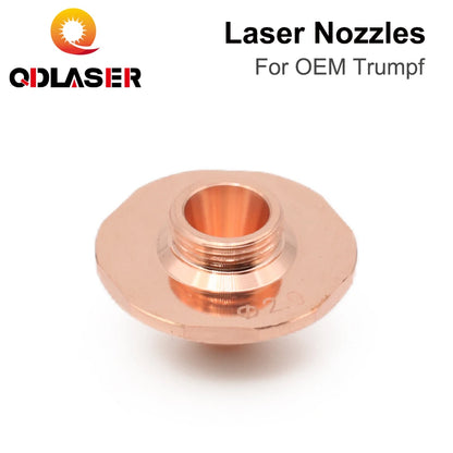 QDLASER Laser fiber optic cutting nozzle Caliber 0.8mm-1.7mm Single Layer Dia.24 for Trumpf Fiber Laser Cutting Head