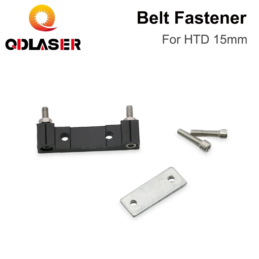 QDLASER E-series Belt Fastener for HTD-3M 15mm Open-Ended Timing Belt Transmission for X/Y Axis Hardware Tools Machine Parts