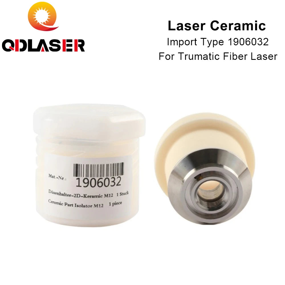 QDLASER High Quality Imported Ceramic1906032 Laser Ceramic Nozzle Holder Ceramic Parts For Trudisk Trumatic Fiber Laser Cutting