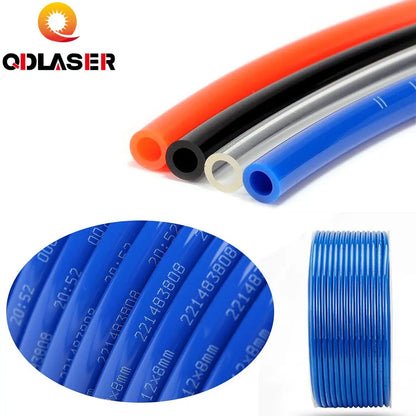 QDLASER 1M Air Tubing Pneumatic Pipe Tube Hose  10mm OD 6.5mm ID 8mmx5mm 6mm x 4mm 2.5mm 12x8mm Transparent Blue Red PU