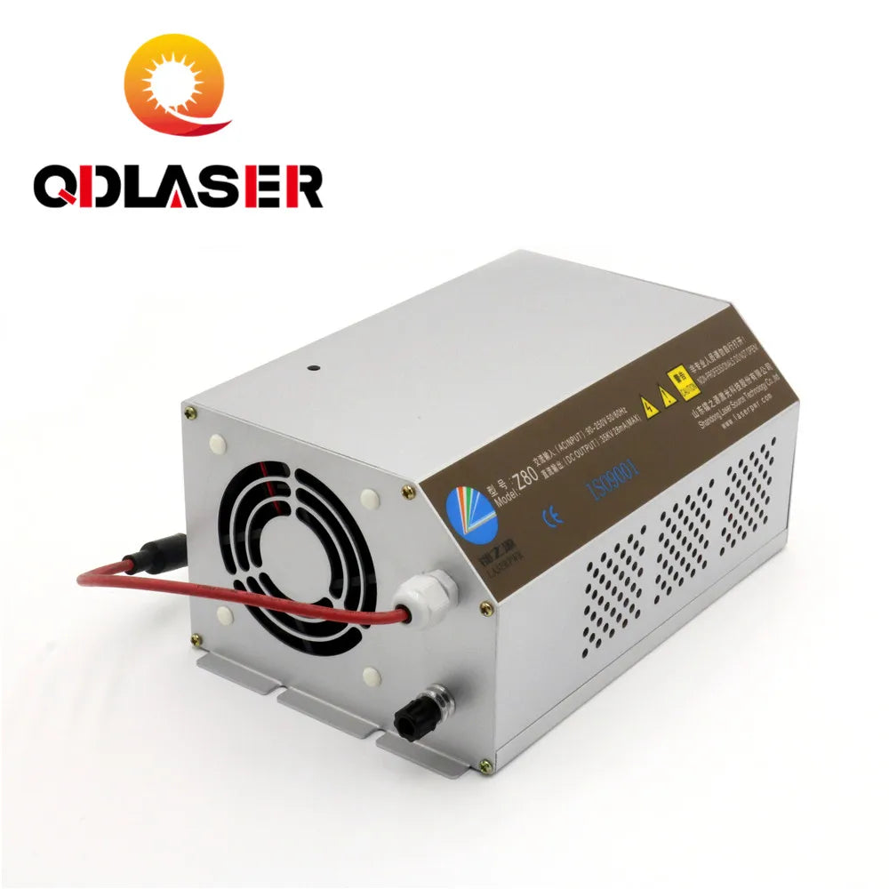 QDLASER 80-100W CO2 Laser Power Supply Monitor AC90-250V  EFR Tube for CO2 Laser Engraving Cutting Machine HY-Z80 Z Series