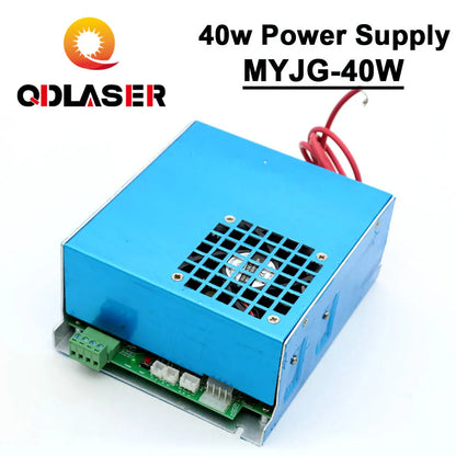 QDLASER 40W CO2 Laser Power Supply M-40 110V 220V for CO2 Laser Engraving Cutting Machine 35-50W MYJG