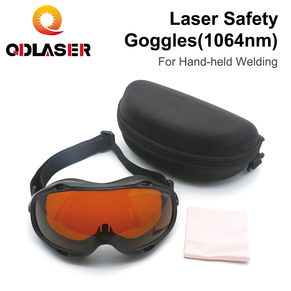QDLASER 1064nm Fiber Welding Safety Glasses Type F 190-550 & 800-1100nm OD7+ Protective Glasses Shield Protection Eyewear