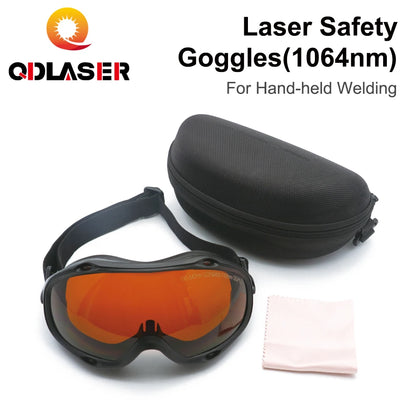 QDLASER 1064nm Fiber Welding Safety Glasses Type F 190-550 & 800-1100nm OD7+ Protective Glasses Shield Protection Eyewear
