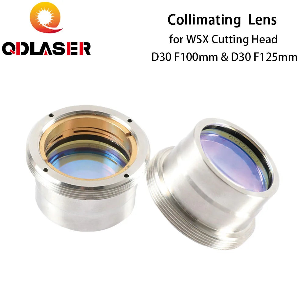 QDLASER Fiber Laser Focus Lens with Lens Holder for WSX Laser Cutting Head D30 F100/125mm