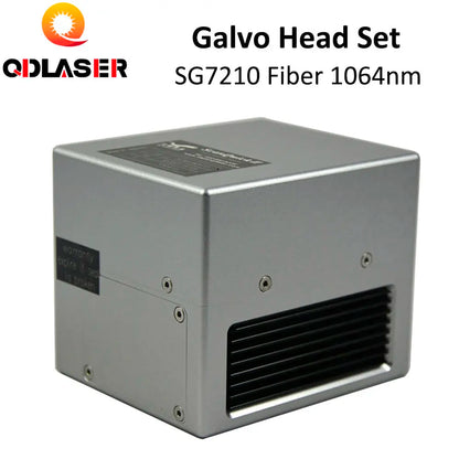 QDLASER 1064nm Fiber Laser Scanning Galvo Head SG7210 SG7210R Input Aperture10mm Galvanometer Scanner with Power Supply Set