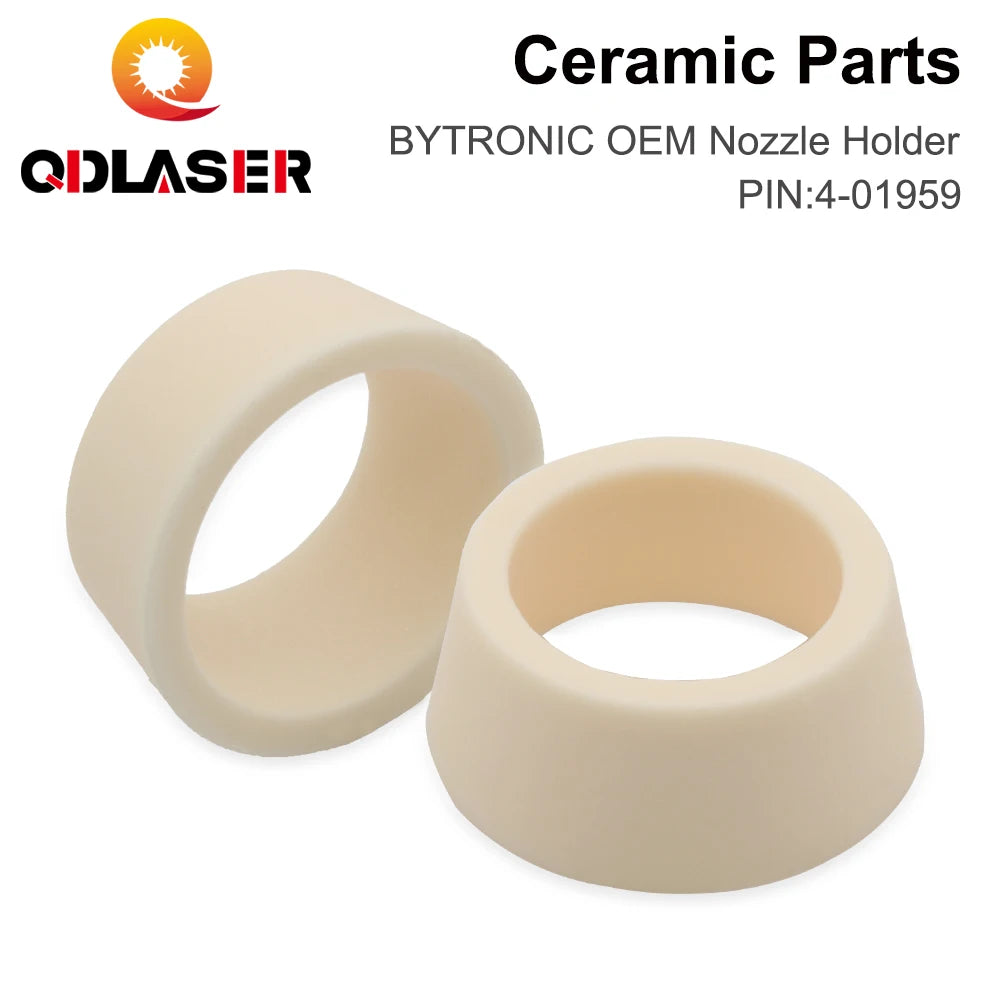 QDLASER  OEM Laser Ceramic Ring 4-01959 D26 H10.9mm Nozzle Holder for  Fiber Laser Cutting Head