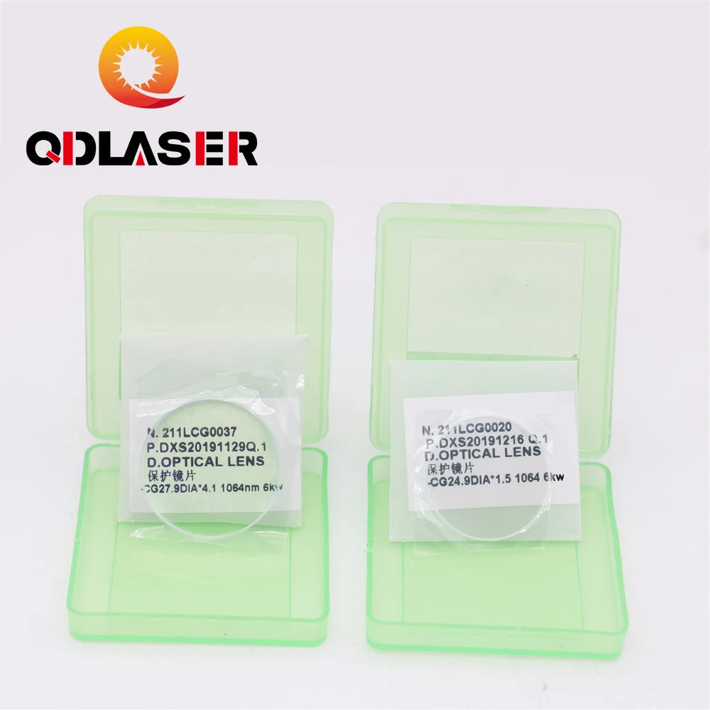 QDLASER 24.9*1.5 27.9*4.1 Optical Protective Laser Lens for Raytools BM114 Laser Cutting Head
