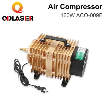 QDLASER Air Compressor 160W ACO-009E Electrical Magnetic Air Pump 110/220V 50/60HZ for CO2 Laser Engraving Cutting Machine