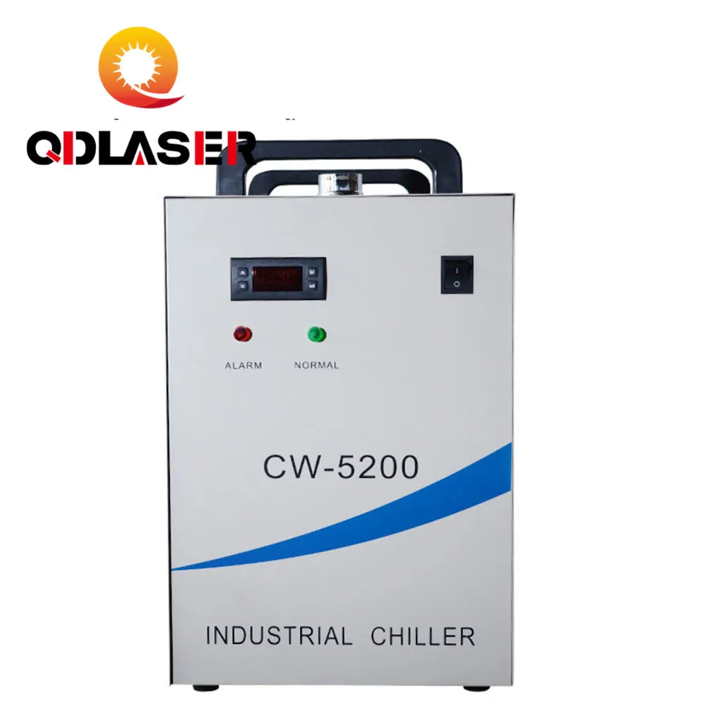 QDLASER CW-5200 Laser Water Chiller for Cooling a Single 150W or Dual 100W CO2 Laser Tubes