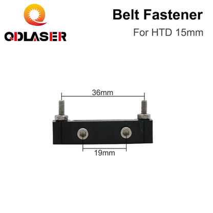 QDLASER E-series Belt Fastener for HTD-3M 15mm Open-Ended Timing Belt Transmission for X/Y Axis Hardware Tools Machine Parts