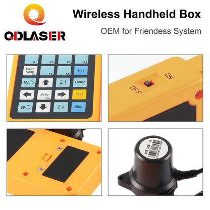 QDLASER FSCUT Wireless handle box Fiber laser control system OEM for Fiber optic FSCUT FSCUT2000C CypCut BCS100 BMC1604