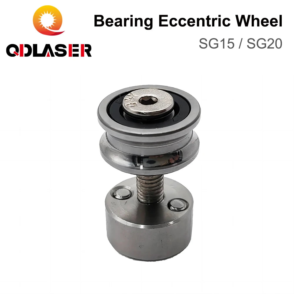QDLASER Bearing SG15 / SG20 Eccentric Wheel Groove Ball Bearings U Deep with Free Fixing Screws Transmission Eccentric Wheel