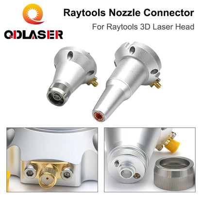 QDLASER 3D Laser Nozzle Connector F150 F200 Laser Ceramic Sensor Part for Raytools 3D Laser Cutting Head