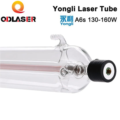 High Power A6s Yongli Laser Tube 130W Length 1650 Dia. 80mm for CO2 Laser Engraving and Cutting Machine