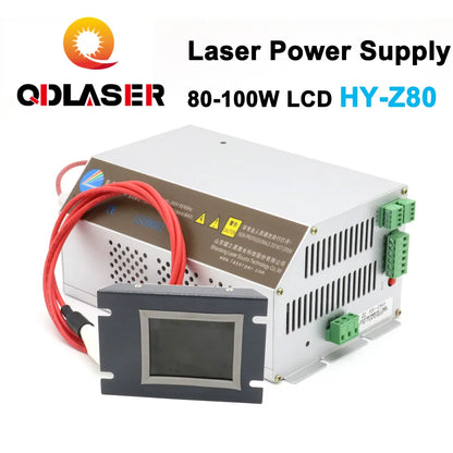 QDLASER CO2 Laser Power Supply For Laser Engraving Machine HY-Z series Z80 Include LCD/Monitor