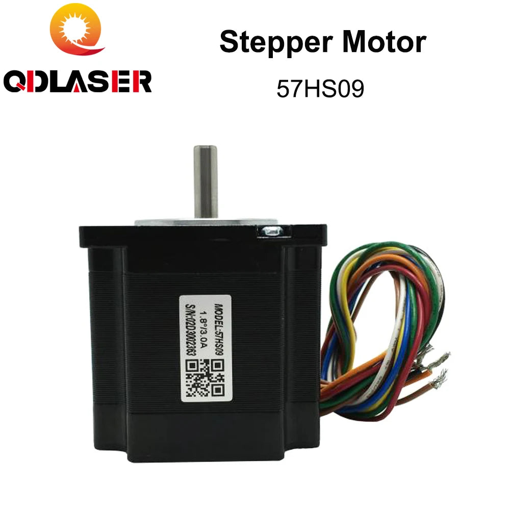 QDLASER Nema23 1.8 Degree 2-Phase Hybrid Stepper Motor 57HS09 for Co2 Laser Engraving and Cutting Machine