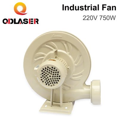 QDLASER Exhaust  Fan Air Blower  220V 750W Centrifugal type for CO2 Laser Engraver Cutting Machine Medium Pressure Lower Noise