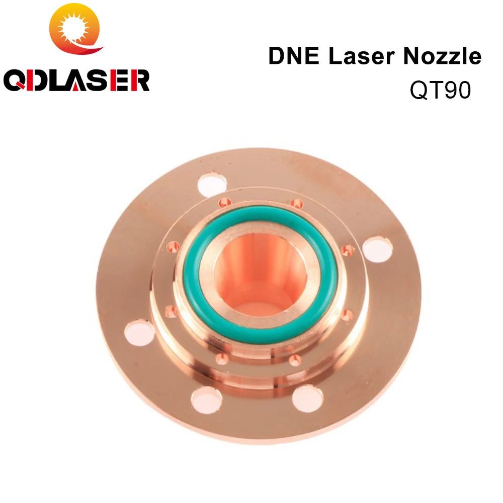 QDLASER OEM Anti-collision Connection Cutting Large Composite Nozzle Step  Air Outlet QT90 for DNE Fiber Laser Cutting Head