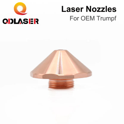 QDLASER Laser Fiber Optic Cutting Nozzle Caliber 0.8mm-1.7mm Single Layer Dia.24 for Trumpf Fiber Laser Cutting Head