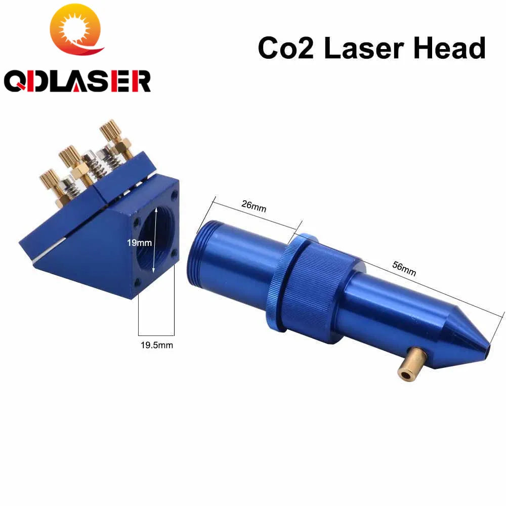 K Series 60w 4060 CO2 Laser Cutting Head Set 1st /2nd Mirror Support