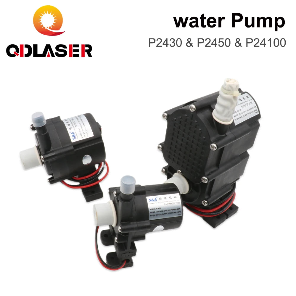 QDLASER S&A Industrial Water Pumps P2430 P2450 P24100 for S&A Industrial Chiller CW-3000 TG(DG) CW-5000 DG(TG) CW-5200 TH(DH)