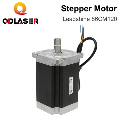 QDLASER Leadshine 2-phase Stepper Motor 86CM120 with 12N.m (1700 Oz-in) Holding Torque Step Motor 4 Wires Shaft Size 14mm