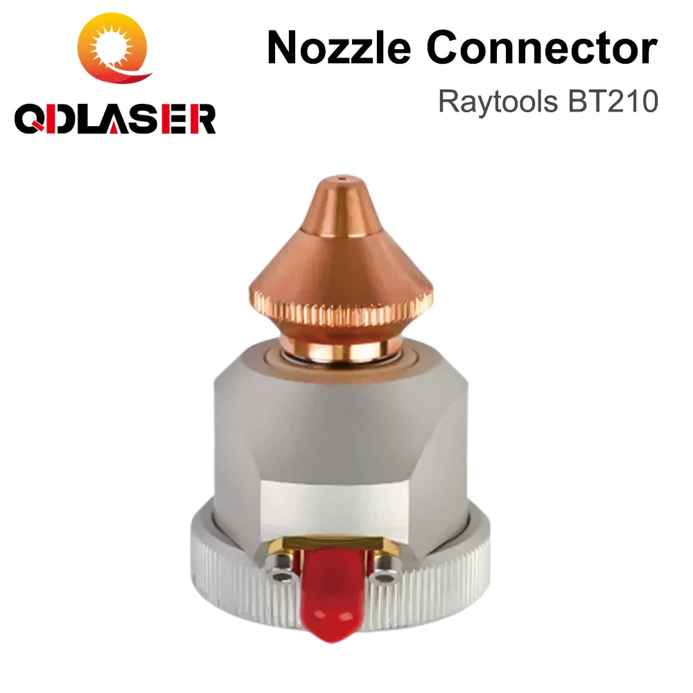 QDLASER BT210 BT210S Nozzle Connector Fiber Laser Cutting Head Nozzle Holder Part for Raytools Fiber Metal Cutting Machine