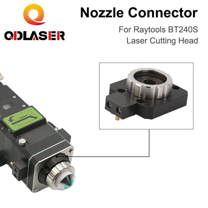 QDLASER Laser Head Nozzle Connector BT240S Nozzle Holder Connector for Raytools BT240S Fiber Laser Cutting Head