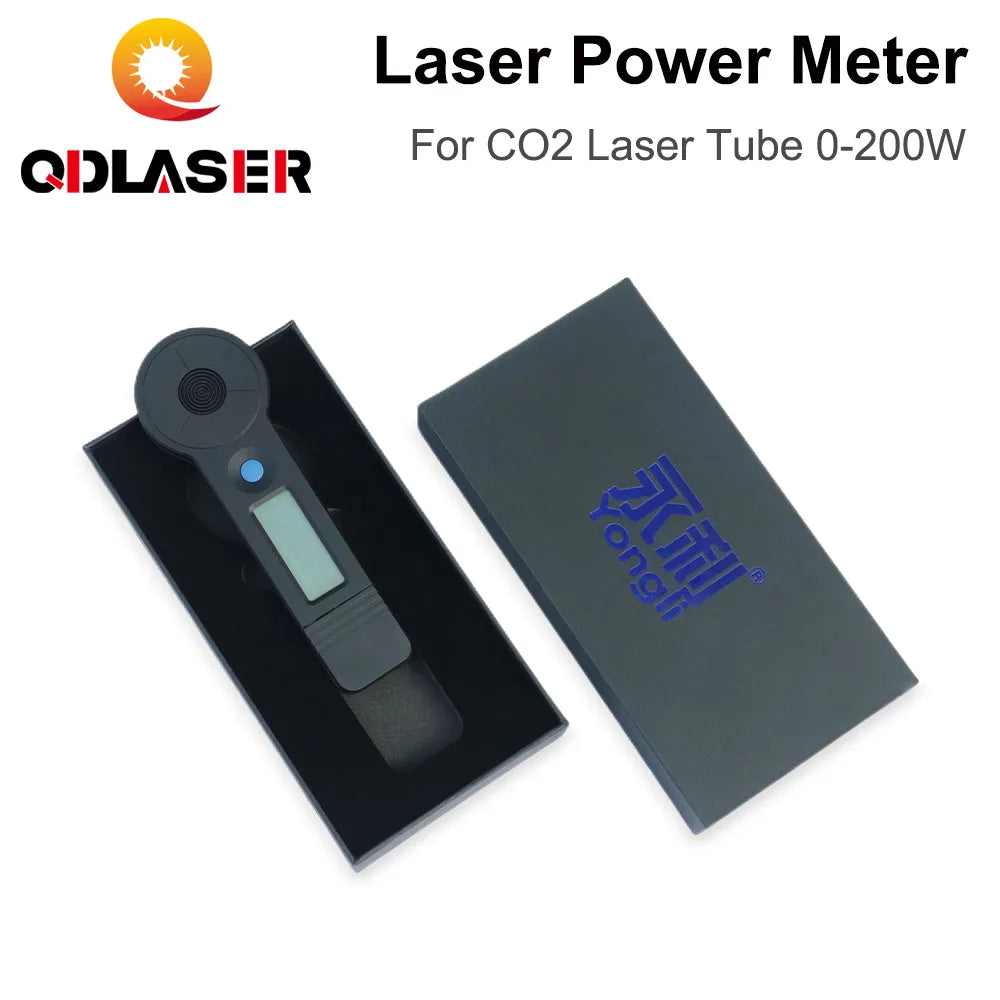 QDLASER  0-200W High Accuracy Handheld Power Meter HLP-200B CO2 Laser Tube Dynamometer for Co2 Laser Engraving &amp