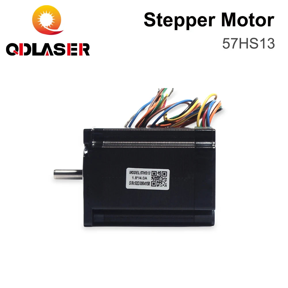 QDLASER Leadshine 57HS13 2 Phase Stepper Motor for NEMA 23 4A Length 76mm Shaft 6.35mm (0.25 Inch) 1.8N.M Holding Torque