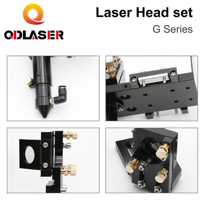 G Series CO2 Laser Head Set Mirror Diameter 30mm and Lens Diameter 25mm Focal Length 63.5&101.6mm for High Power Co2 Laser Head