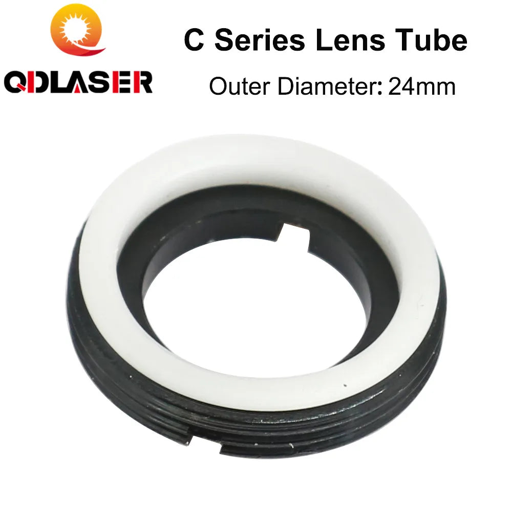 QDLASER  C Series CO2 Laser Lens Tube Outer Diameter 24mm for Lens Dia.20mm FL50.8/63.5/101.6MM for CO2 Laser Head