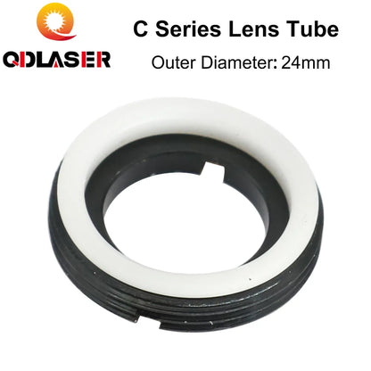 QDLASER  C Series CO2 Laser Lens Tube Outer Diameter 24mm for Lens Dia.20mm FL50.8/63.5/101.6MM for CO2 Laser Head