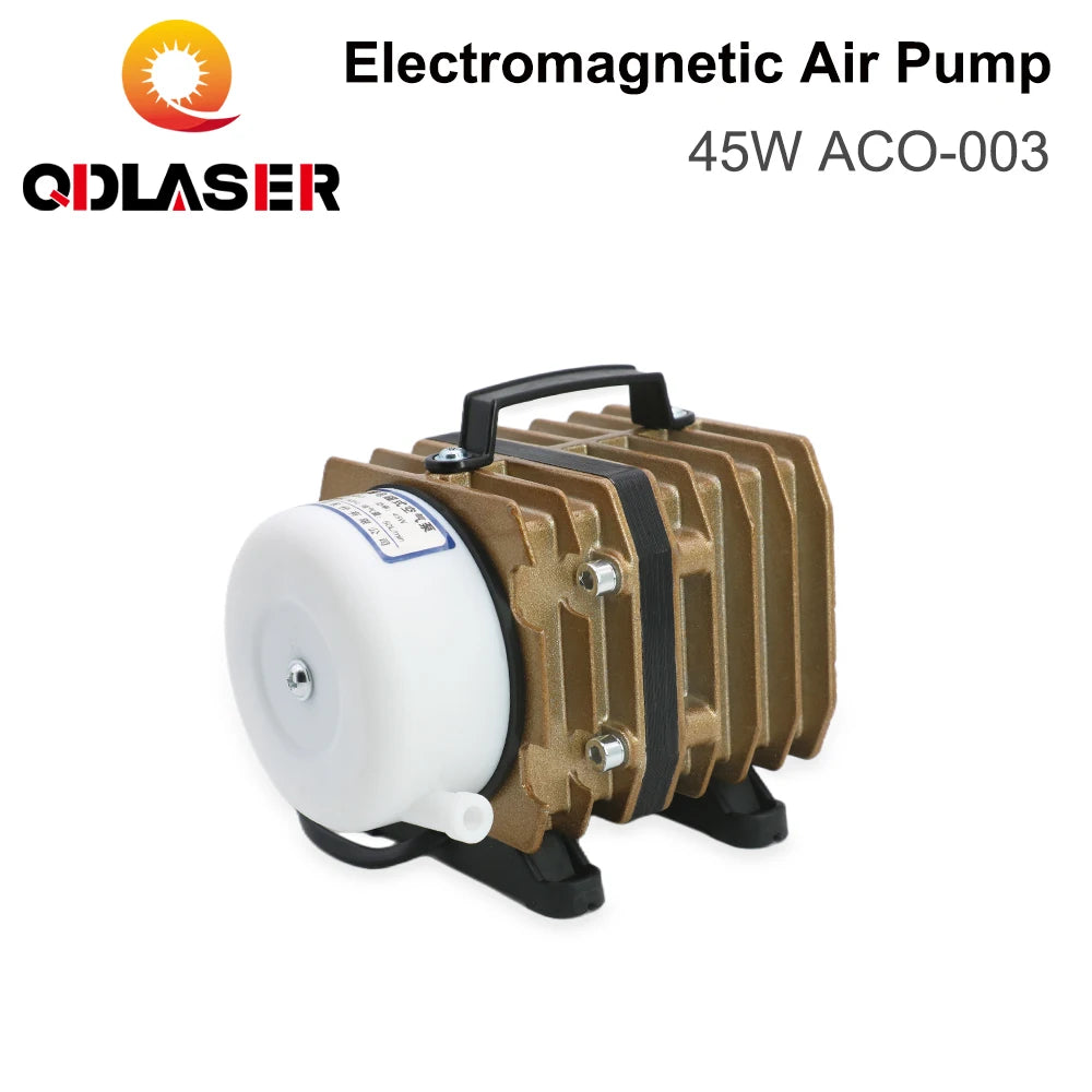 QDLASER Air Pump 45W ACO-003 Electromagnetic 220-240V 50L/min for CO2 Laser Engraving Cutting Machine