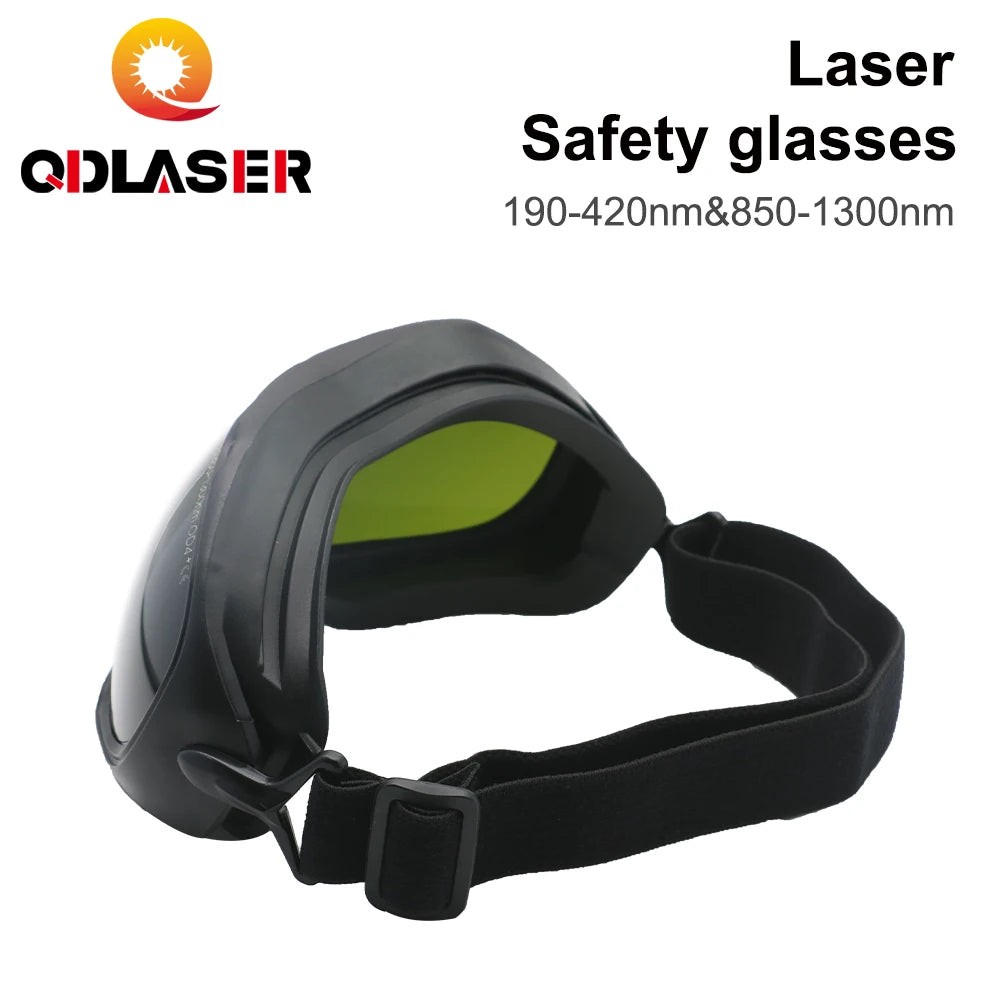 QDLASER 1064nm Laser Safety Glasses Type F 850-1300nm OD6+ Wavelength Protective Glasses Shield for CO2 Laser Machines