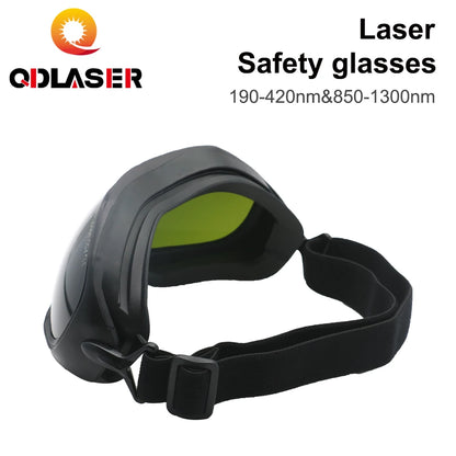 QDLASER 1064nm Laser Safety Glasses Type F 850-1300nm OD6+ Wavelength Protective Glasses Shield for CO2 Laser Machines
