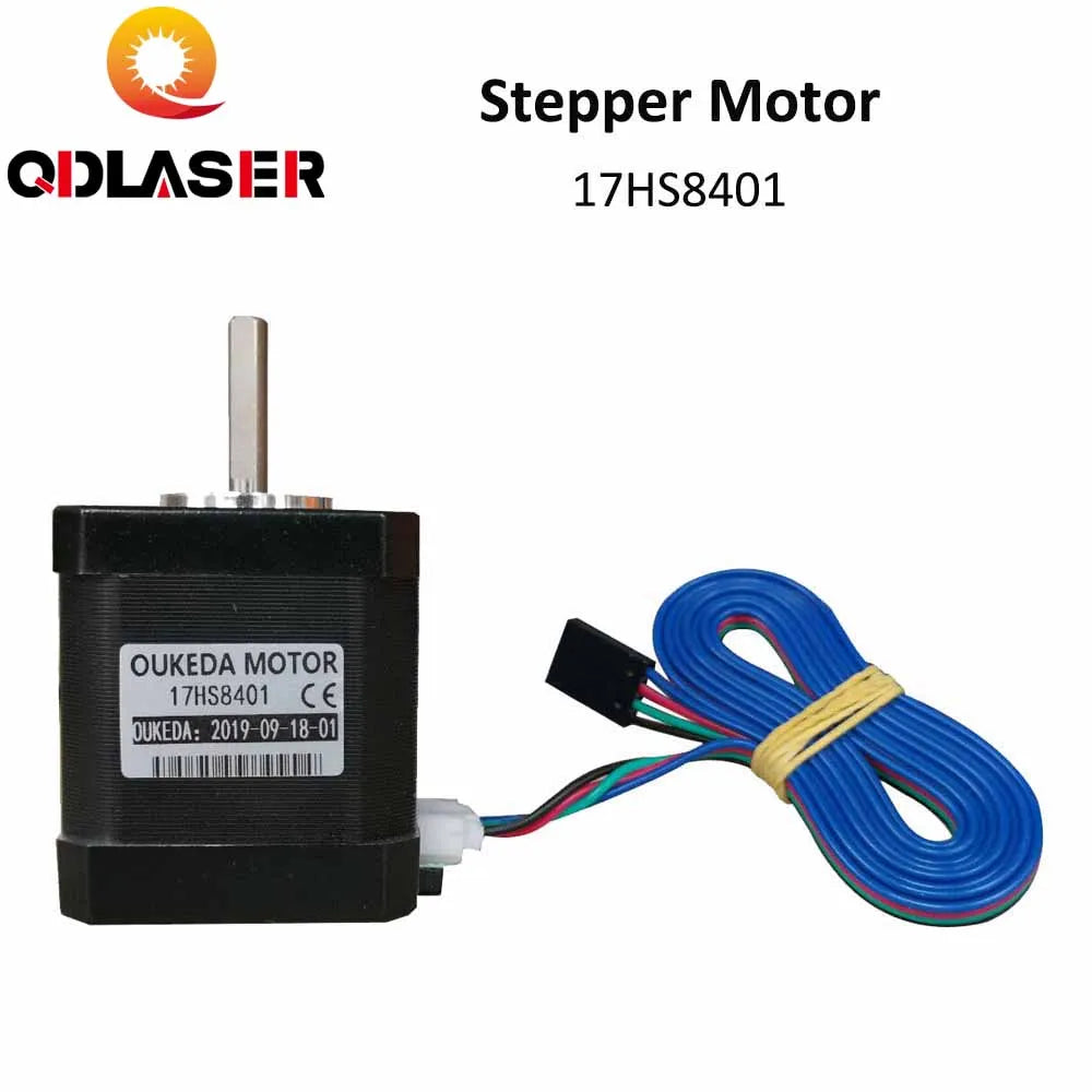 QDLASER 4-Lead Nema 17 Stepper Motor 42 Motor 17HS8401 48mm/78Oz-in/1.8A CE 42BYGH 1.7A(17HS8401) Motor CNC Laser and 3D Printer
