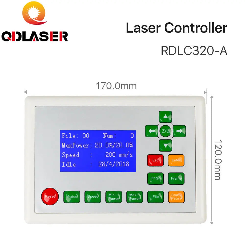 QDLASER Ruida RD RDLC320-A Co2 Laser DSP Controller for Laser Engraving and Cutting Machine RD320 320