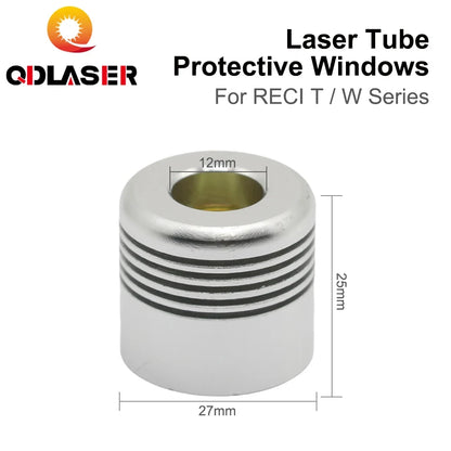 QDLASER Co2 Laser Tube Protective Windows RECI W/T Series Laser Protective Optical Accessories for RECI Series Laser Tube